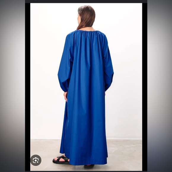 NWT Mara Hoffman Salma Blue Drawstring Dress - Picture 5 of 6